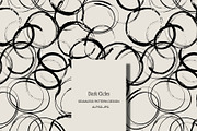 Dark doodle circles dots ink, a Pattern Graphic by Nocito Design (Thumbnail 1 of 5)