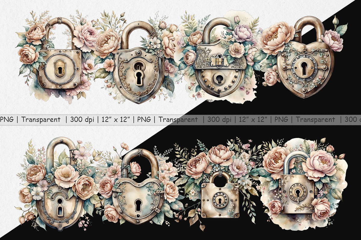 Old Padlock Clipart, a Graphic by Artnoy (Photo 2 of 5)