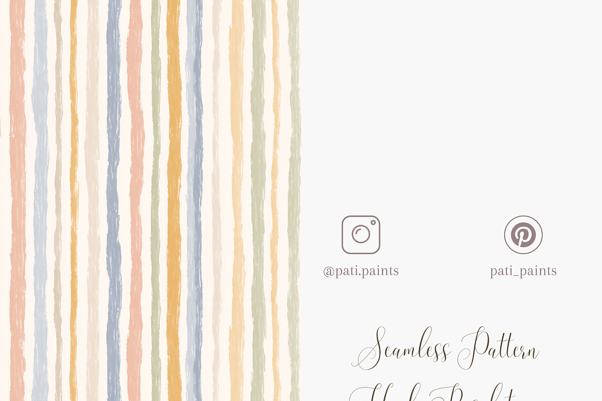 Kids Vintage Stripes Seamless Patter, a Pattern Graphic by Pati Charm Studio (Photo 5 of 7)