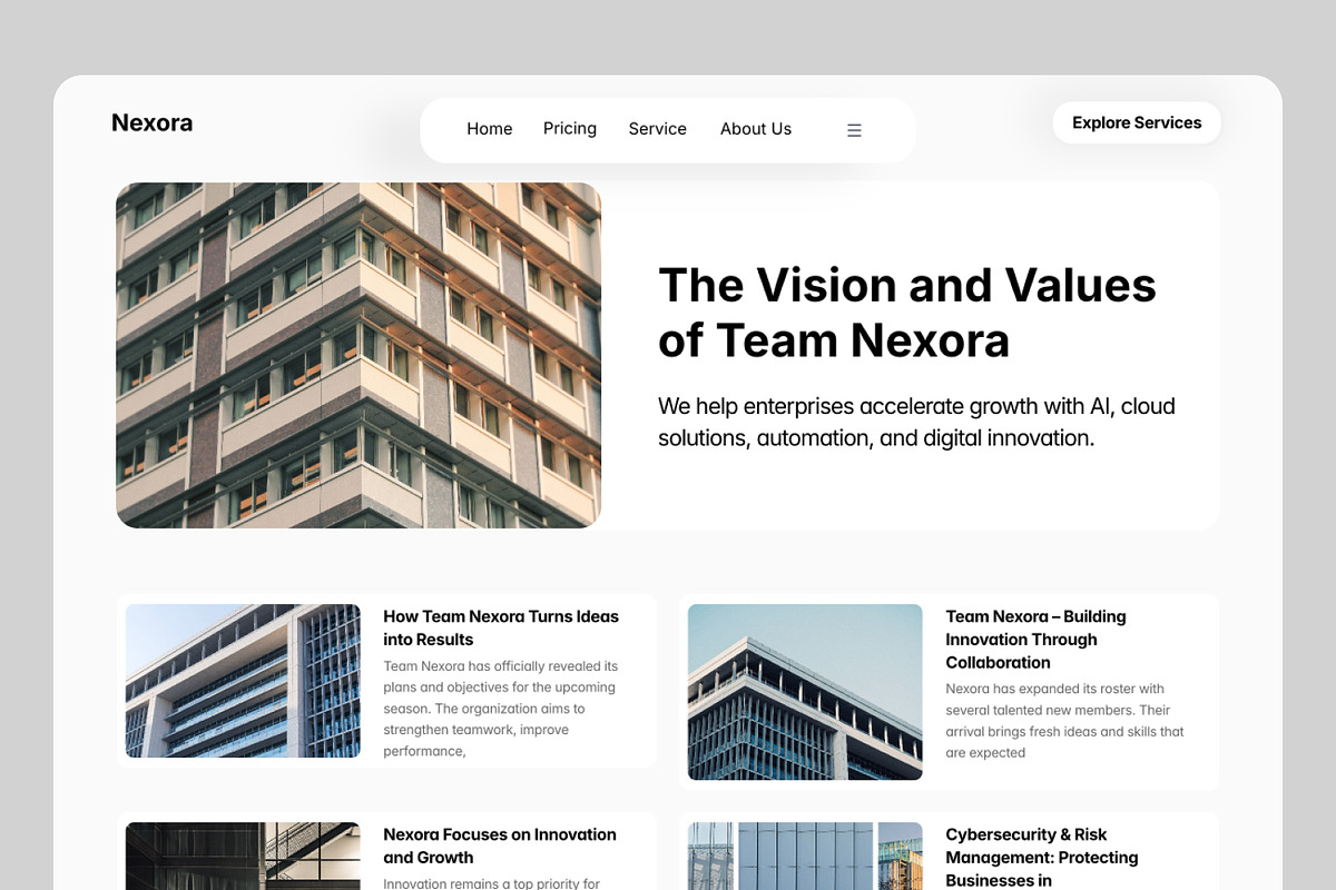 Frame Web Template Modern Agency, an App Template by Pixel Blend (Photo 2 of 4)