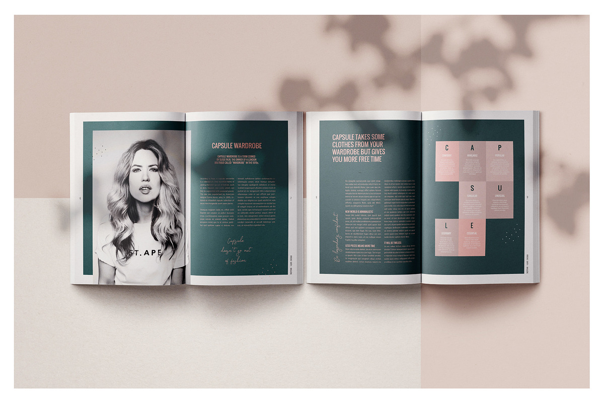 Magazine / CANVA, INDD / Brooke, a Magazine Template by Mirazz (Photo 5 of 17)