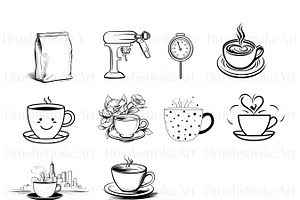 Cafe Sketches Clipart