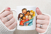 Family Clipart, Father's Day, Mom Da, an Illustration by Sublimation Artist (Thumbnail 5 of 6)