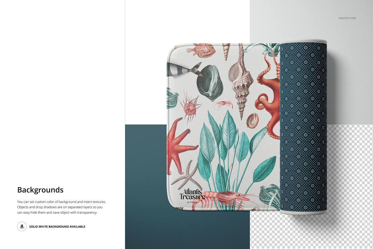 Microfiber Bath Rug Mockup Set, a Product Mockup by creatsy5 (Photo 8 of 10)