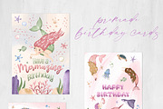 Ocean clipart & digital paper, a Decorative Illustration by Yelloo Fish (Thumbnail 15 of 19)