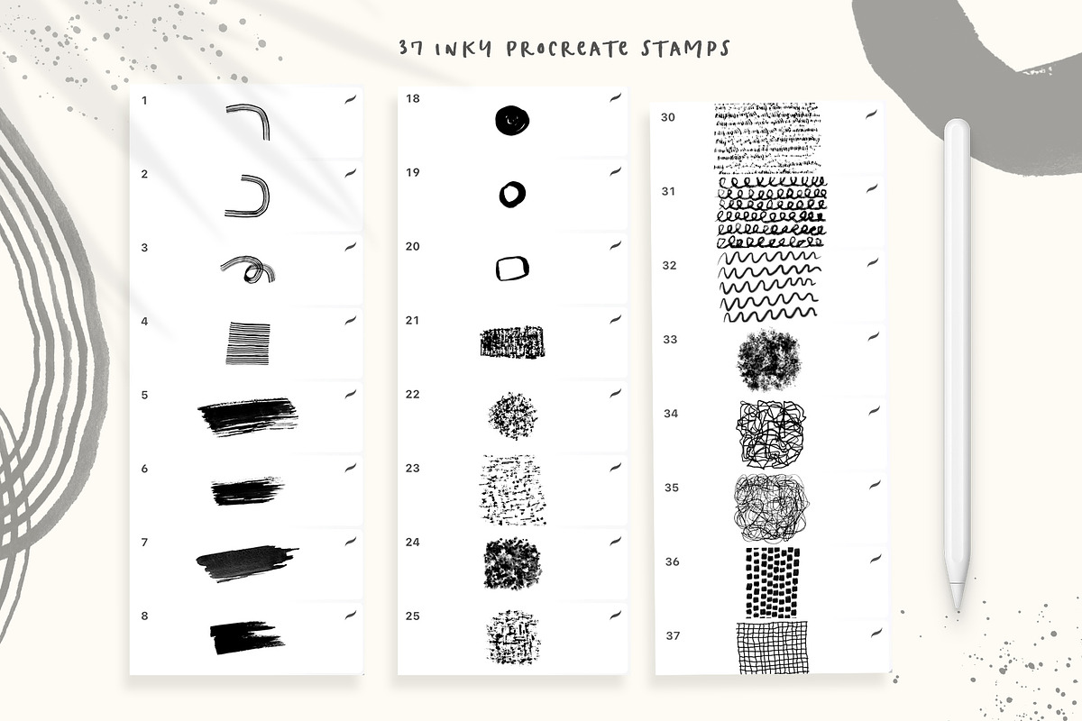 Creative Brushes for Procreate, a Brush Add-On by Sweet Fig (Photo 5 of 11)