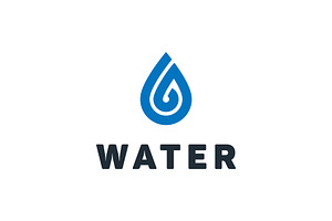 Water Drop Raindrop Logo, a Branding & Logo Template by ika trisiana