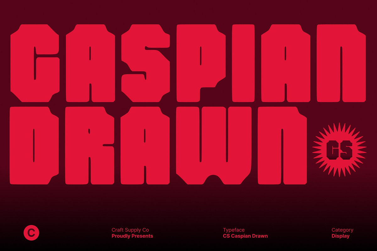 CS Caspian Drawn, a Sans Serif Font by Craft Supply Co. (Photo 1 of 8)
