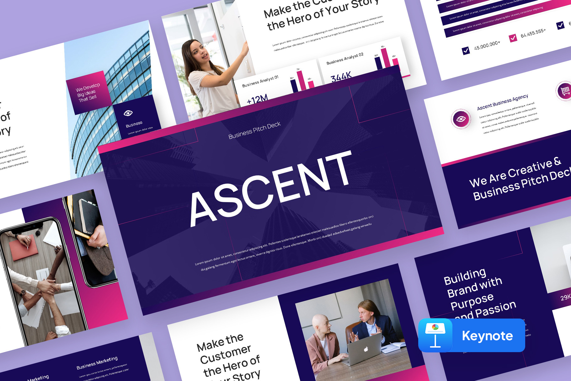 ASCENT - Powerpoint Template, a Presentation Template by rgbryand