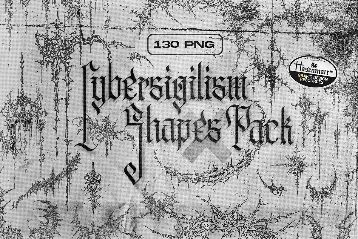 Cybersigilism Shapes Pack, an Object Graphic by Broken Bitmap (Photo 1 of 10)