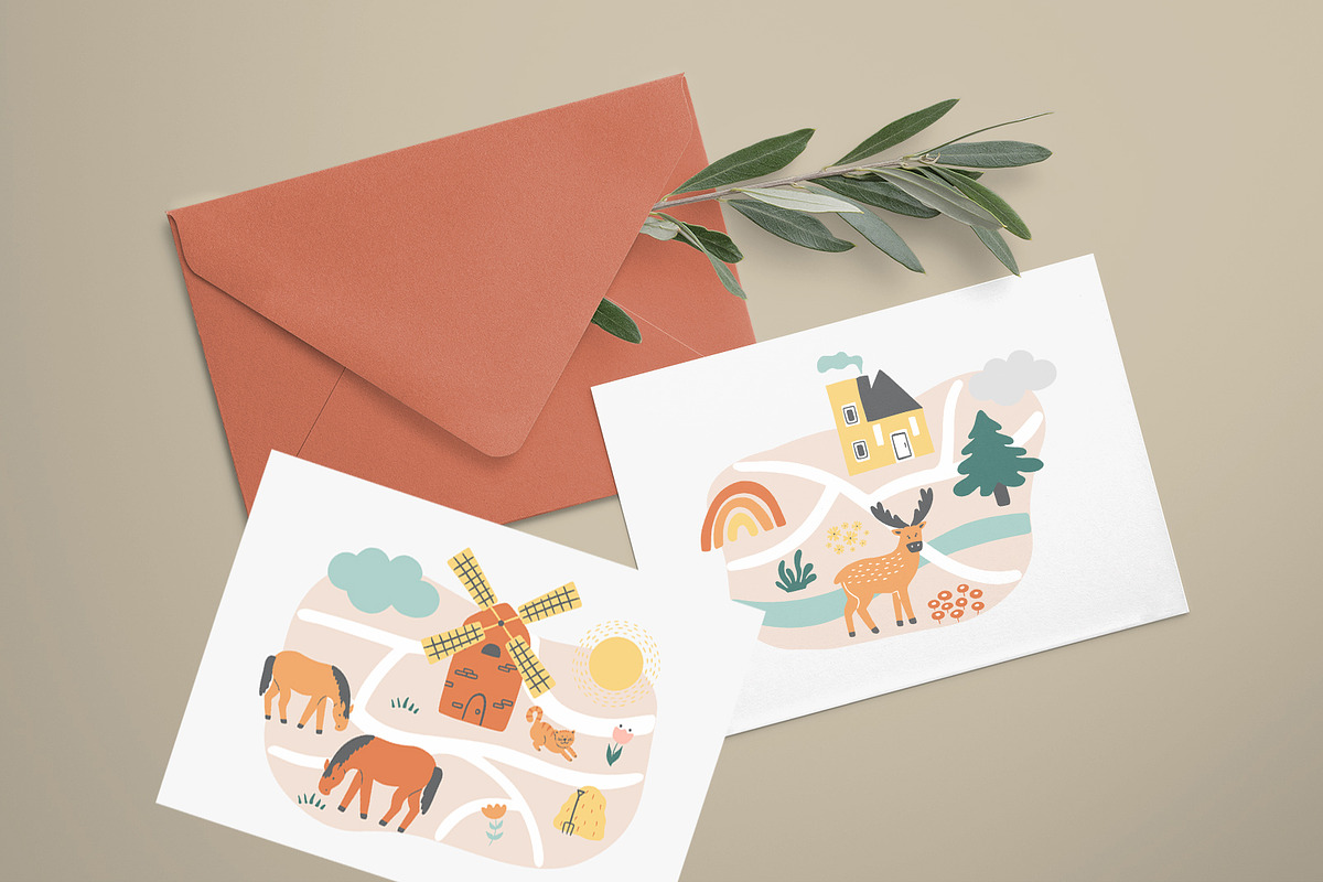 Children's map creator, an Animal Illustration by Alona Savchuk (Photo 3 of 21)
