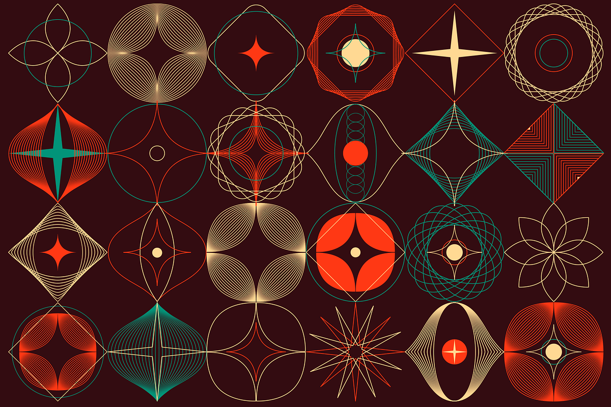 Kinetismus - vector set, a Pattern Graphic by Deveze Art & Co (Photo 8 of 10)
