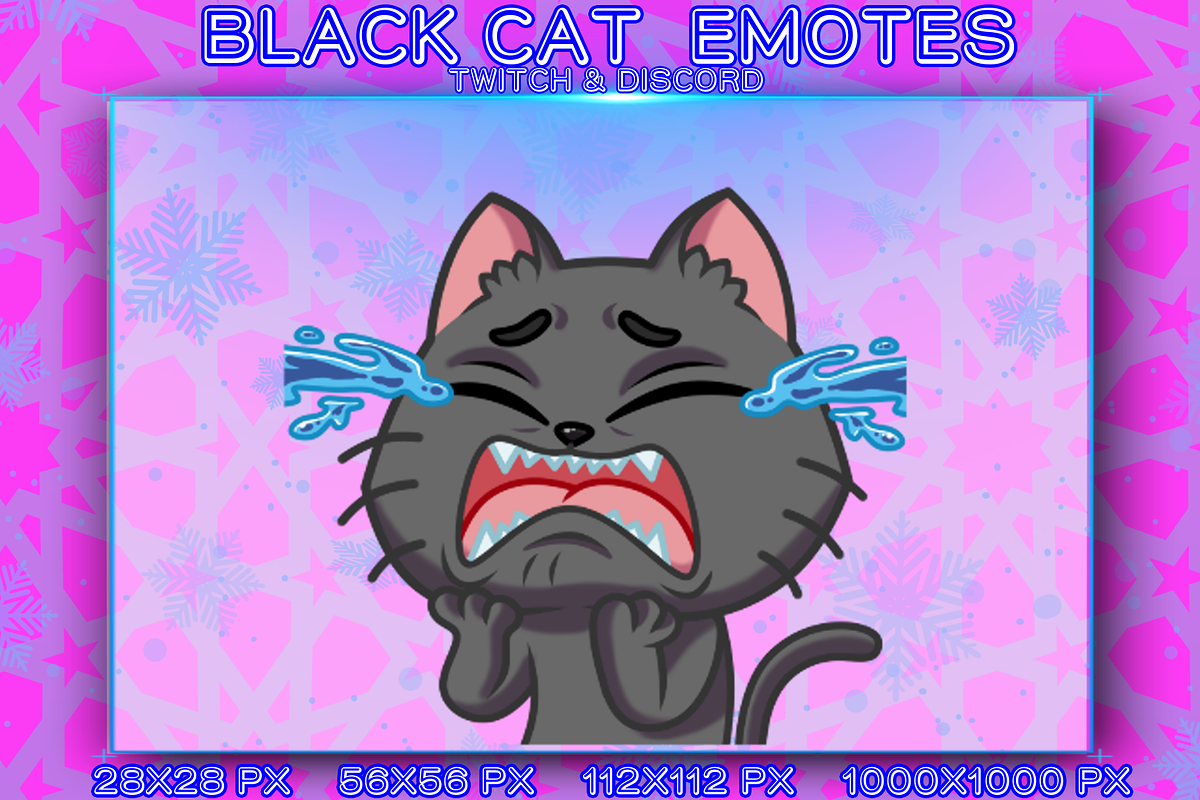 BLACK CAT EMOTES, an Animal Illustration by YUNGMOTS (Photo 5 of 6)