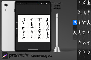 Yoga Pose Figures Set 1 Procreate