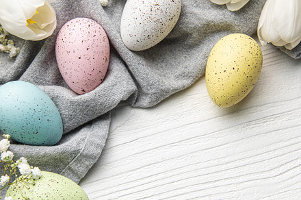 Happy Easter holiday greeting card., a Holiday Photo by Olena Rudo