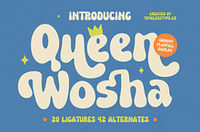 Queen Wosha Groovy Display Font