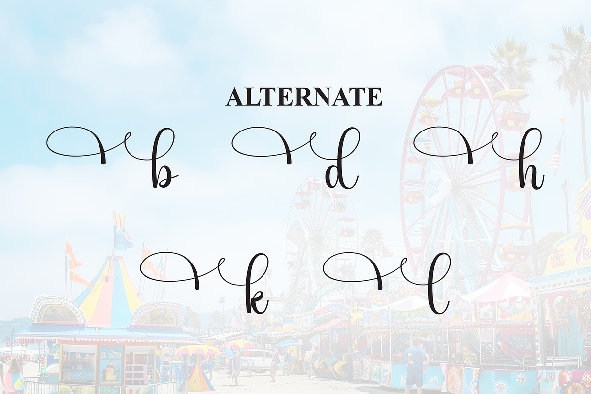 Carnival | Script Font, a Handwritten Font by Scratchones (Photo 8 of 9)