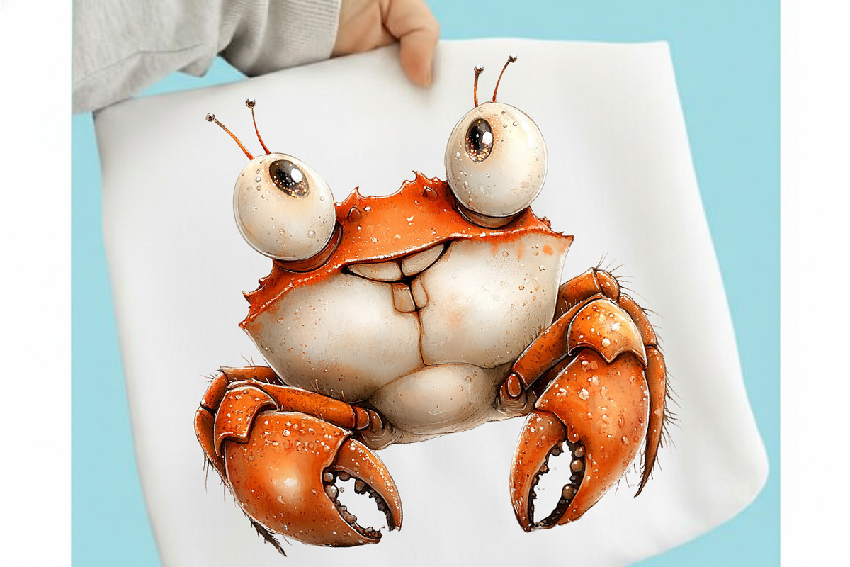 Whimsical Summer Crabs Clipart, an Illustration by designcity5 (Photo 4 of 5)
