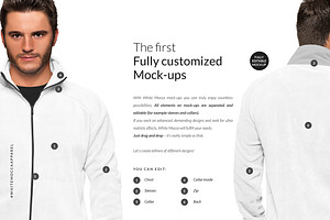 Men Fleece Mock-ups Set FREE DEMO