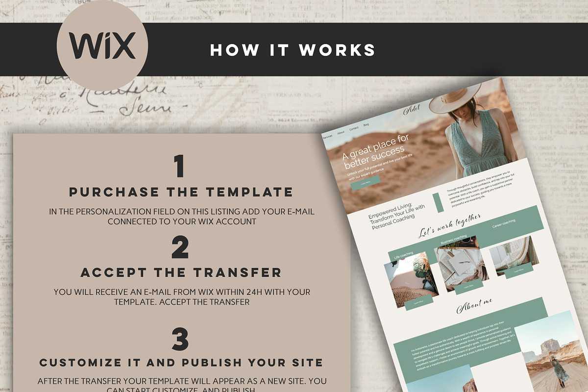 Premium Wix Template for Coaching, a Wix Template by Design House (Photo 8 of 10)
