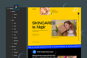 Glowings - Beauty Landing Page