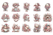 Spring Clipart Cute Spring Animals, an Illustration by GatewayDesign (Thumbnail 2 of 3)