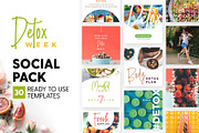 Detox Week - Social Pack, a Social Media Template by The Wedding Shop (Thumbnail 1 of 6)