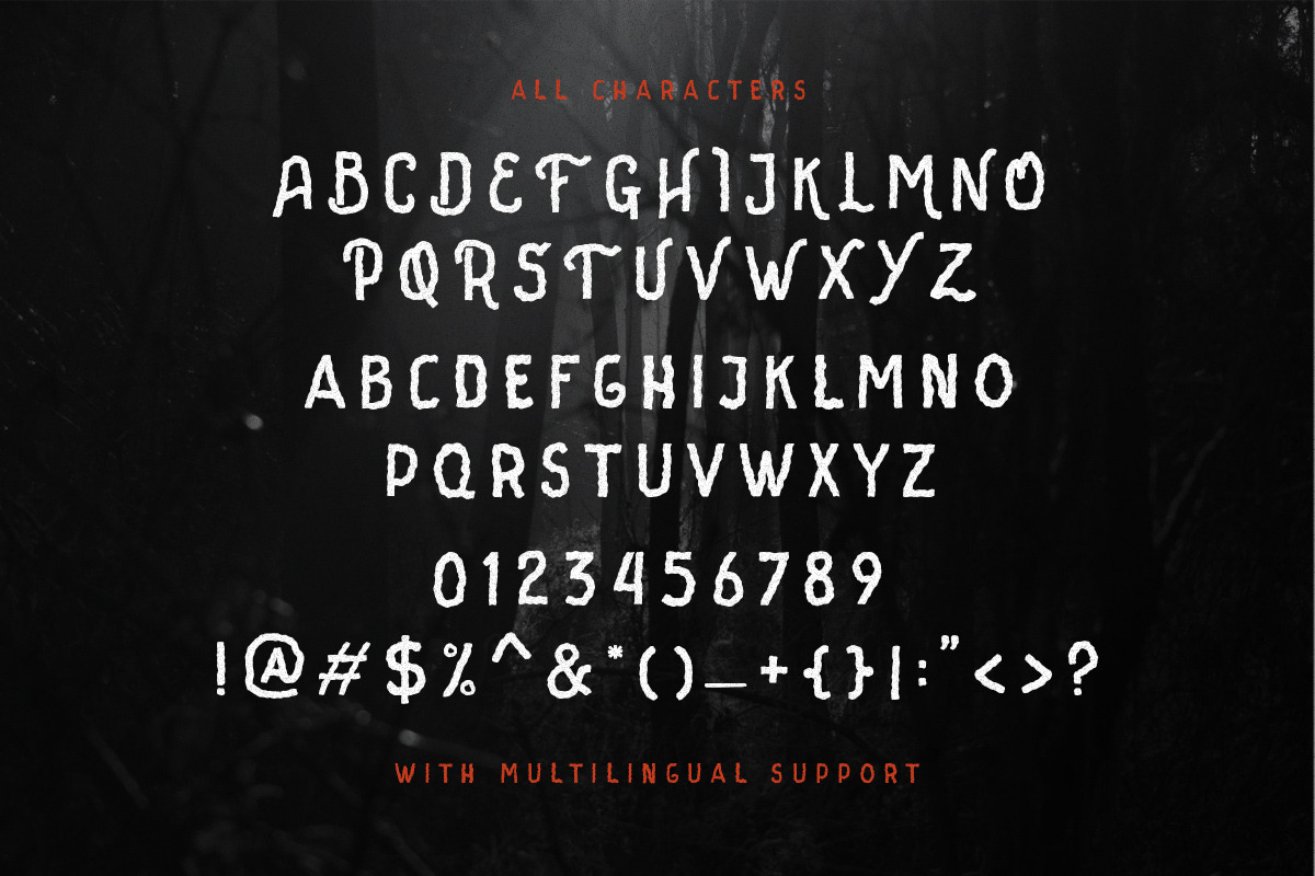 Creeplens - Creepy Typeface, a Font by Littlehand (Photo 6 of 6)