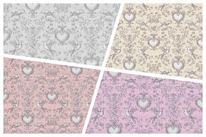 Love Bird Seamless Pattern