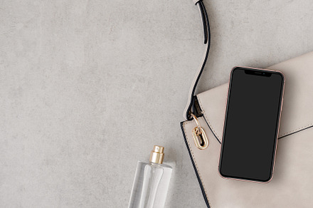 iPhone Flat Flay with Copy Space, a Beauty & Fashion Photo by Moyo Studio