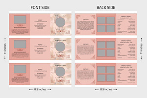 Mini Square Funeral Template-V375