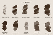 20 Photoshop Mix Media Brushes, a Brush Add-On by Jenteva Art (Thumbnail 3 of 11)