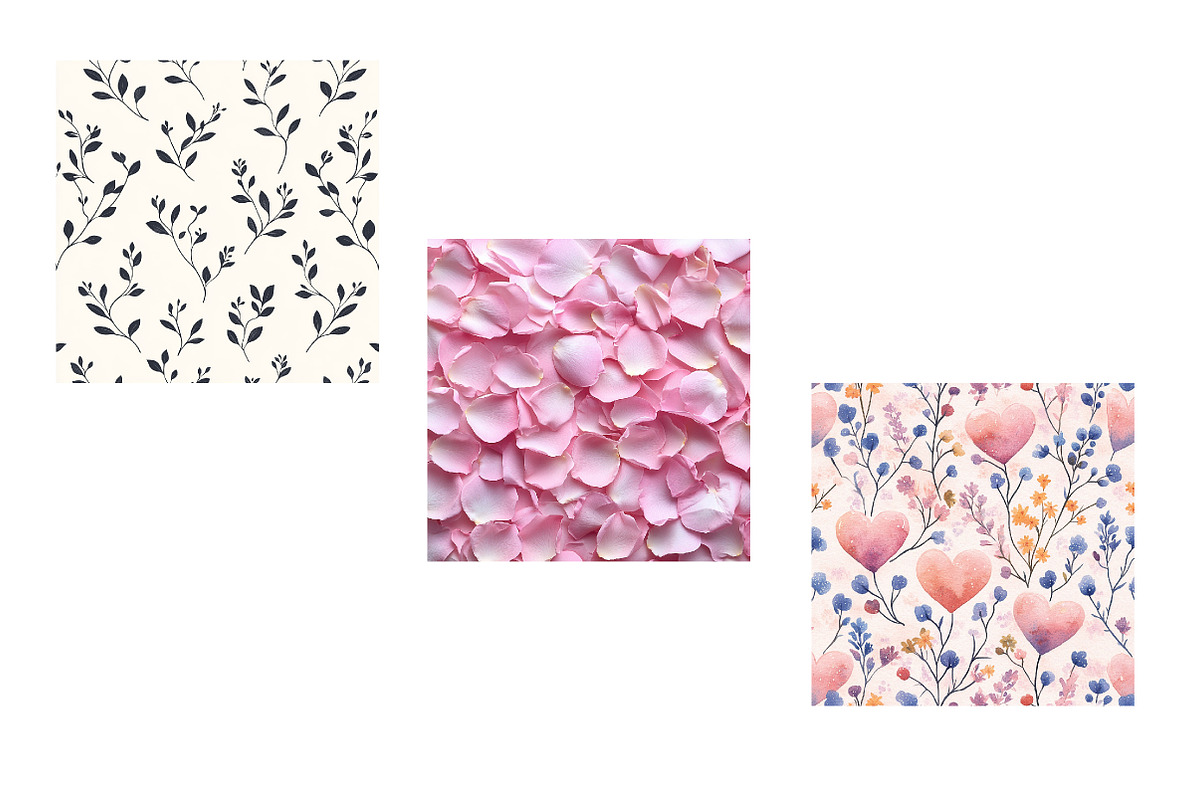 Valentines Themed Digital Papers, an Illustration by Designworld (Photo 3 of 3)