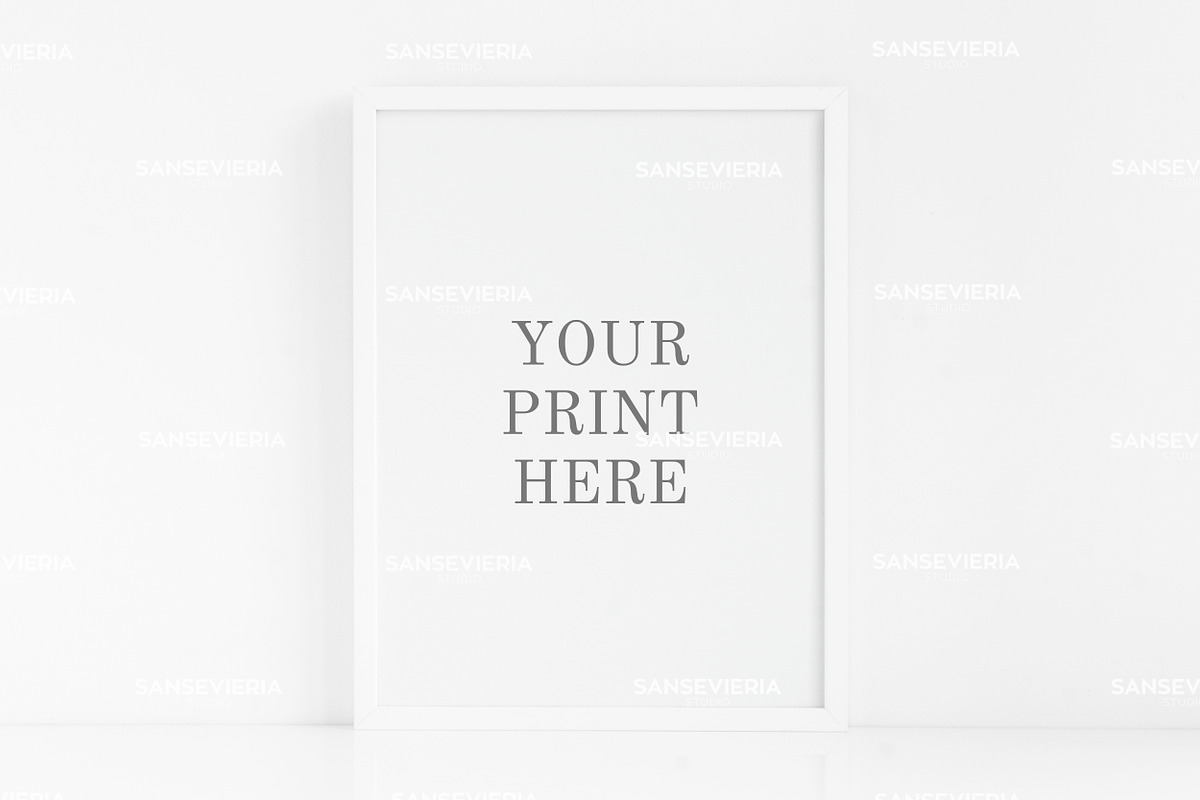 30x40 white frame mock up, a Print Template by Grace White (Photo 1 of 4)
