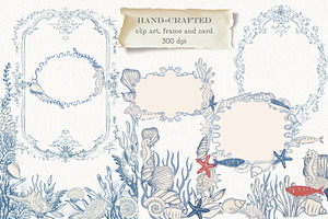 Blue toile Ocean Collection