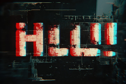 Glitch and VHS noise effect displays, a Photo by Iftikhar Alam