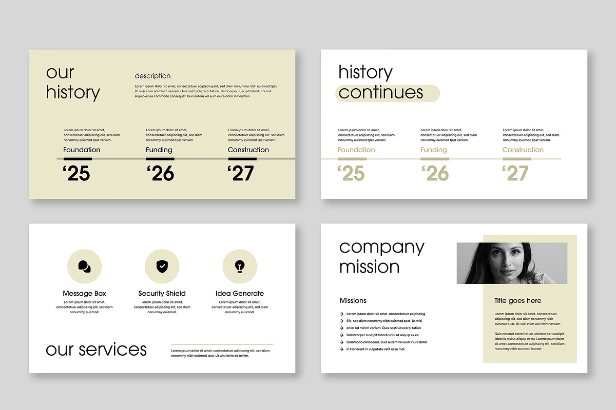 Minimal Business Presentation Layout, a Presentation Template by Mighty-Slide (Photo 3 of 5)