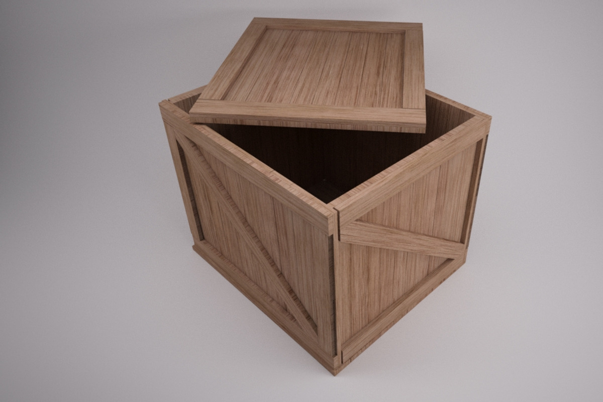 Wooden Shipping Crate, an Object 3D Model by kjpargeterimages (Photo 3 of 3)