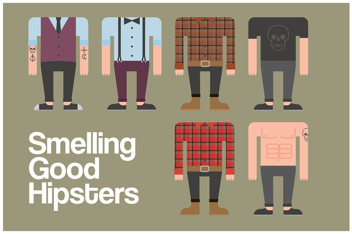 Smelling Good Hipsters, an Illustration by paulopivato (Photo 2 of 3)