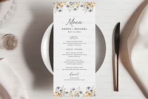 4x9 Aesthetic Menu Mockup, 4x9 Menu