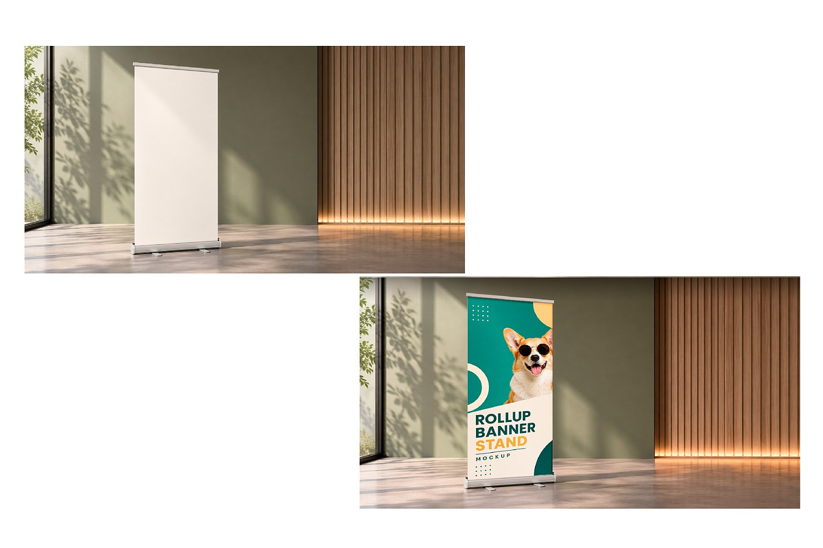 Rollup Banner Stand Mockup, an Advertising Mockup by studiogstock (Photo 2 of 2)