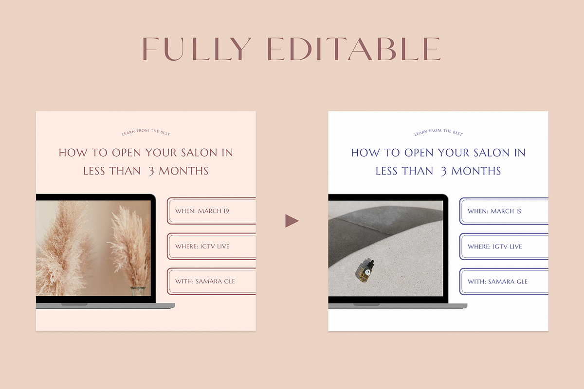 Beauty Social Media Bundle | 50% OFF, a Social Media Template by Ralony (Photo 5 of 20)