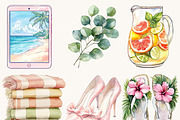 Watercolor Peach Summer Planner, a Seasonal Illustration by Design Scotch (Thumbnail 4 of 8)