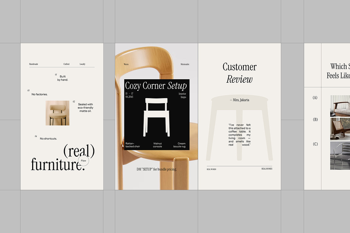 Furniture Instagram Template Pack preview 2