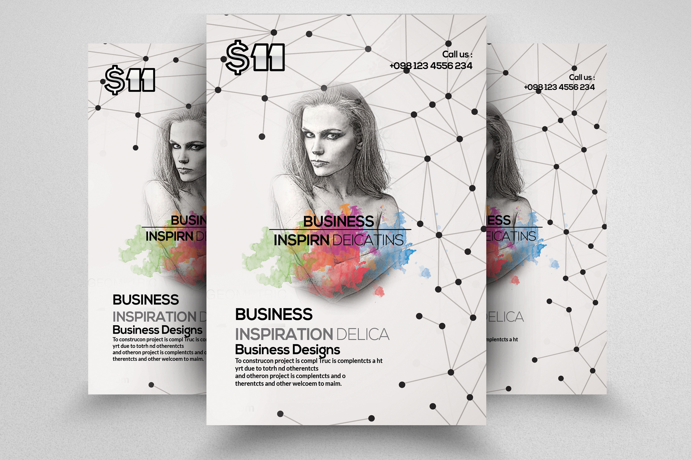 Electro & Futuristic Flyer Template, a Flyer Template by Psd Templates