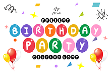 Birthday Party - Cute Kids Font