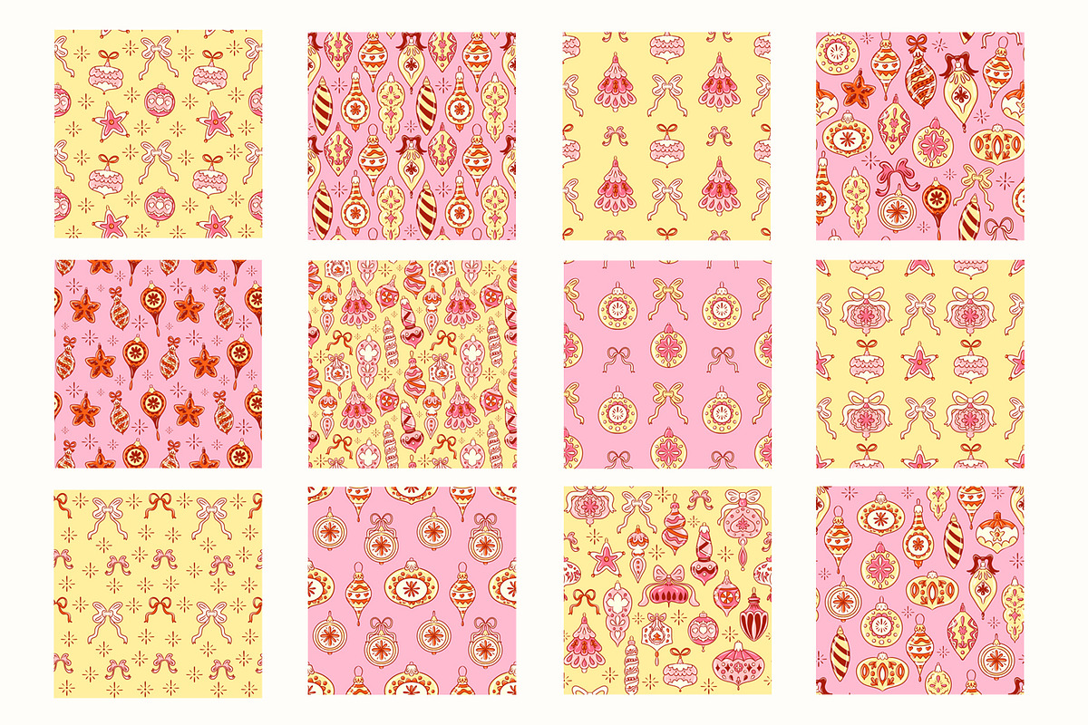 Christmas Toys 12 patterns, a Pattern Graphic by Carpet Tapete Pretzel (Photo 2 of 19)
