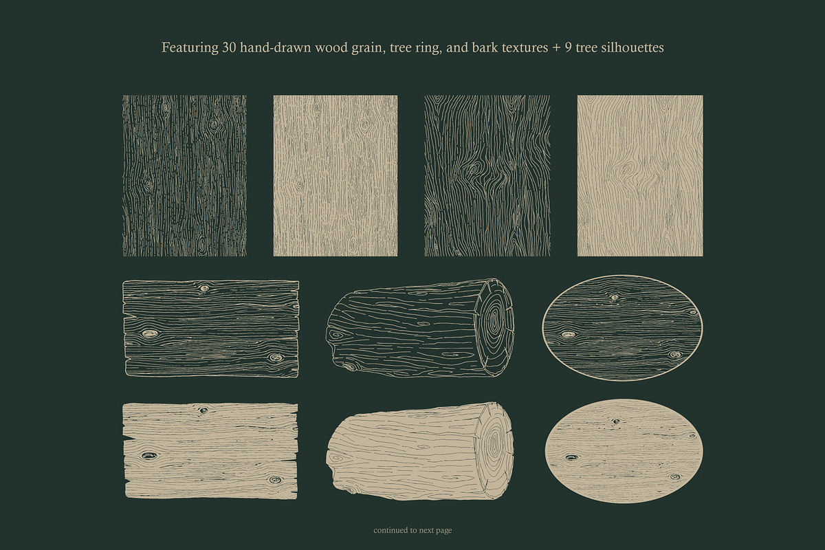 Wood Grain & Tree Texture Vector, a Texture Illustration by Seaquint (Photo 2 of 5)