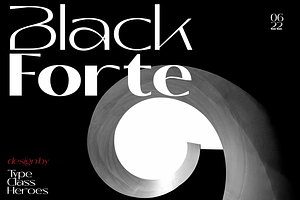 Black Forte, a Sans Serif Font by TypeClassHeroes