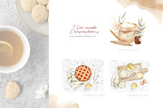 Baking at home - watercolor clipart, an Illustration by Julia M. Watercolor (Thumbnail 8 of 12)